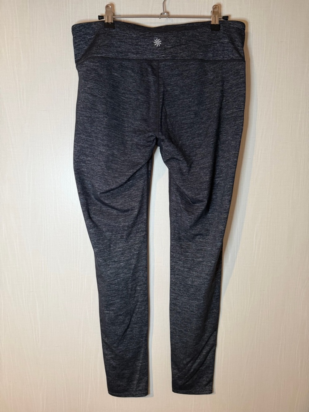 Athleta Odyssey Chaturanga‎ Gray Shimmer Legging Tights Large Tall - Picture 4 of 7